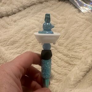 Blue Glitter Bath Tub Decorative Pen